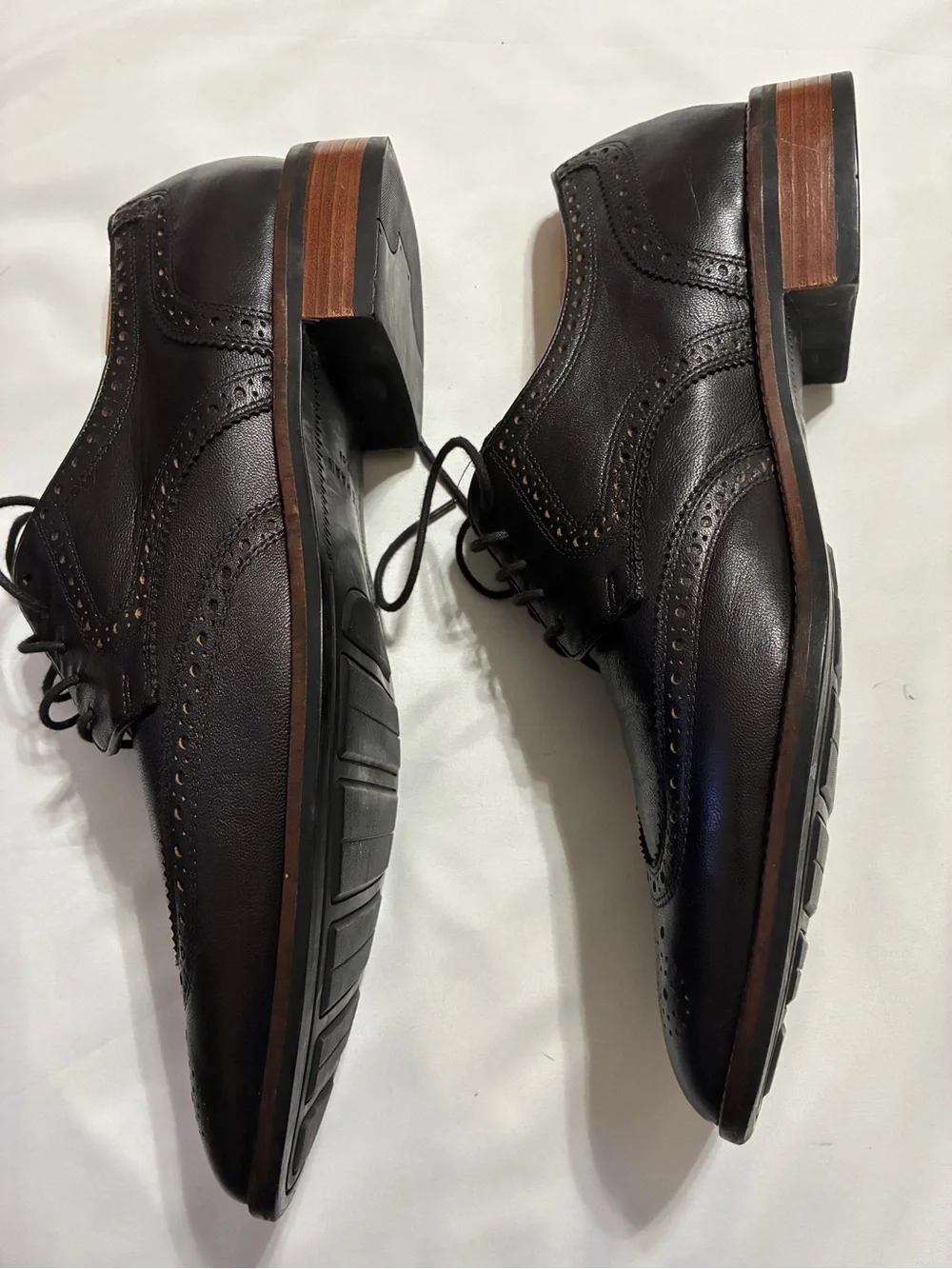 Cole Haan Grand.OS Wingtip Oxford Dress Shoes Men’s Size 12M Black Leather